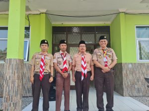 Peserta Kursus Pelatih Pramuka Lanjutan (KPL) DKI Jakarta, Kunjungi SMPN 1 Sukaraja Kab. Bogor